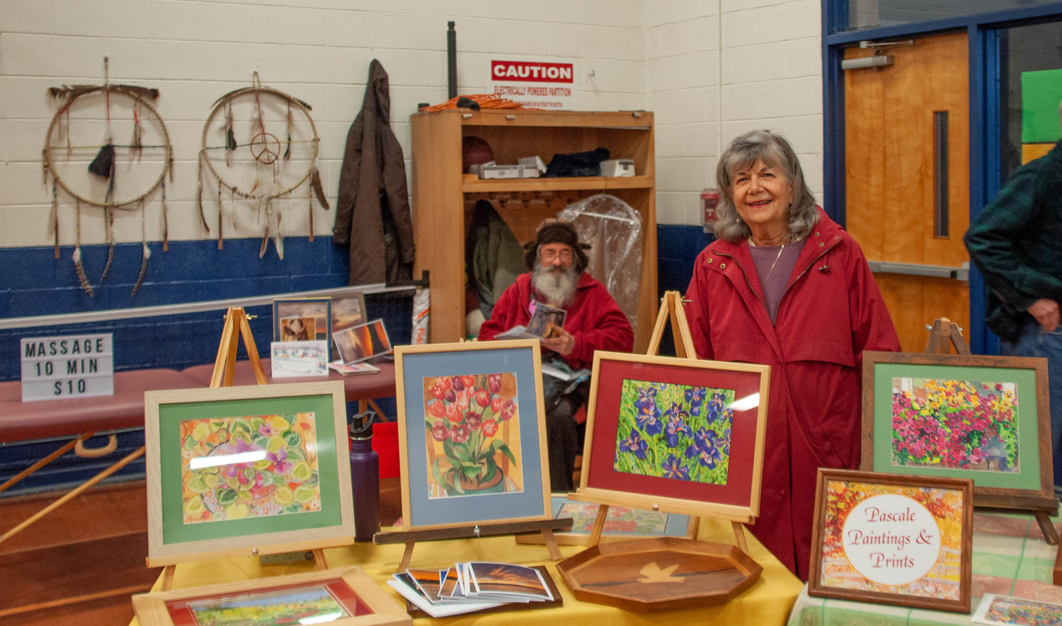 The Kauneonga Lake Farmers Market features local makers offering an assortment of goods, including original paintings like these created by the talented Susan Pascale.
